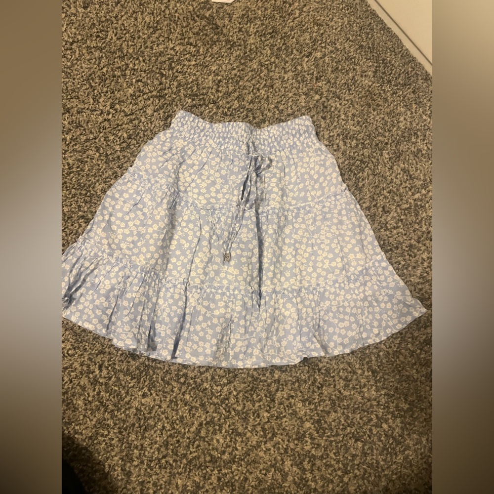 Floral Blue Skirt